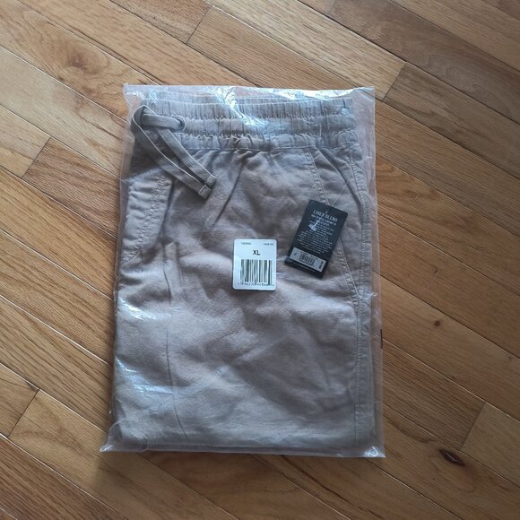 Men's Lucky Brand XL 7" Linen Blend Tan Shorts NWT - Picture 4 of 5